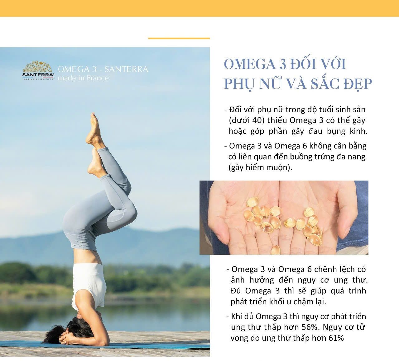 Viên uống SANTERRA Omega 3 Premium 200 viên - Ảnh 6