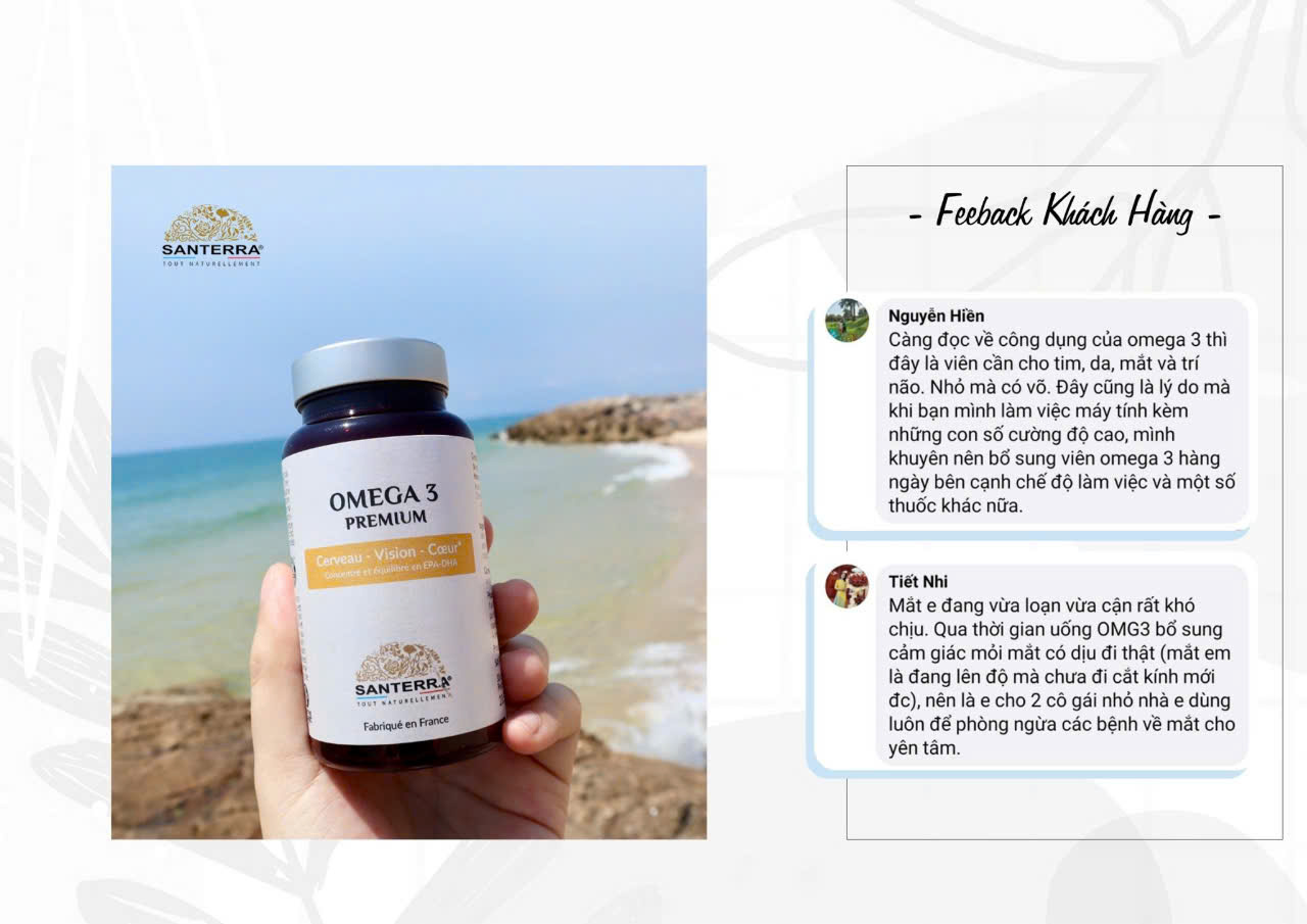 Viên uống SANTERRA Omega 3 Premium 200 viên - Ảnh 7