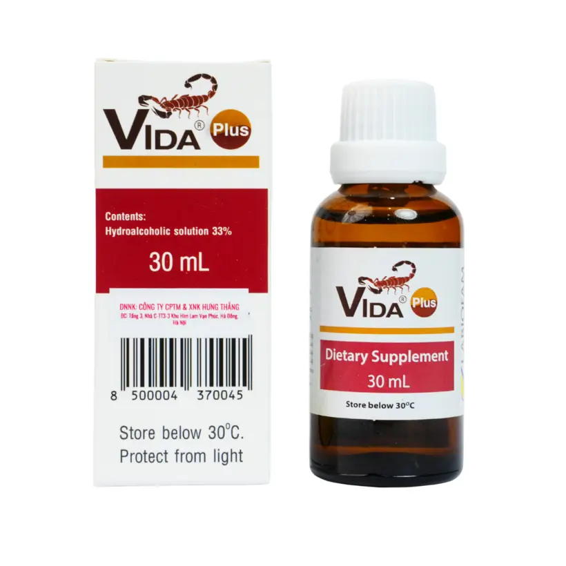 VIDA PLUS - Chiết xuất từ Nọc bọ cạp xanh Cuba (chai 30ml)