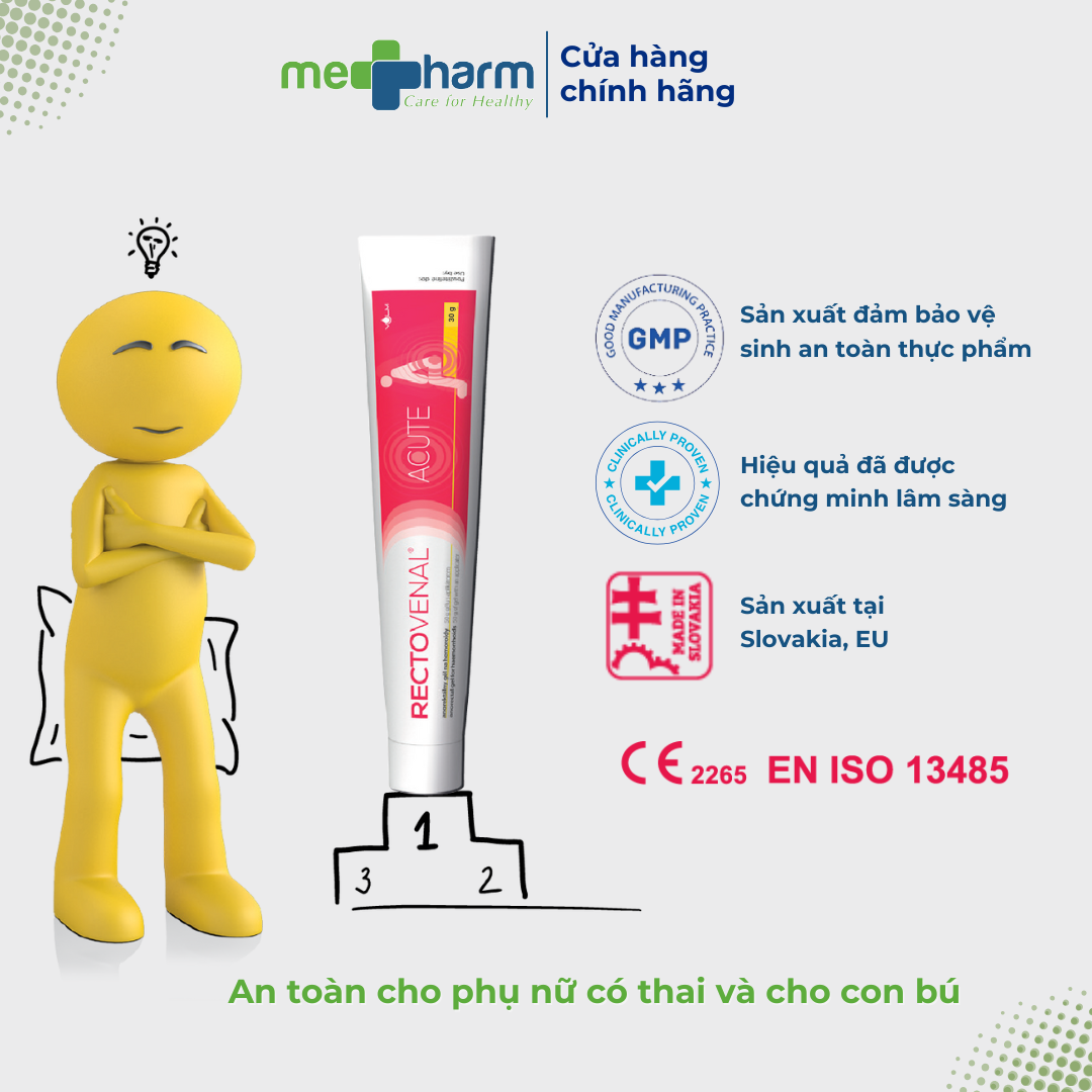 Gel bôi trĩ RECTOVENAL®ACUTE (Tuýp 30g), nguồn gốc tự nhiên - Ảnh 4